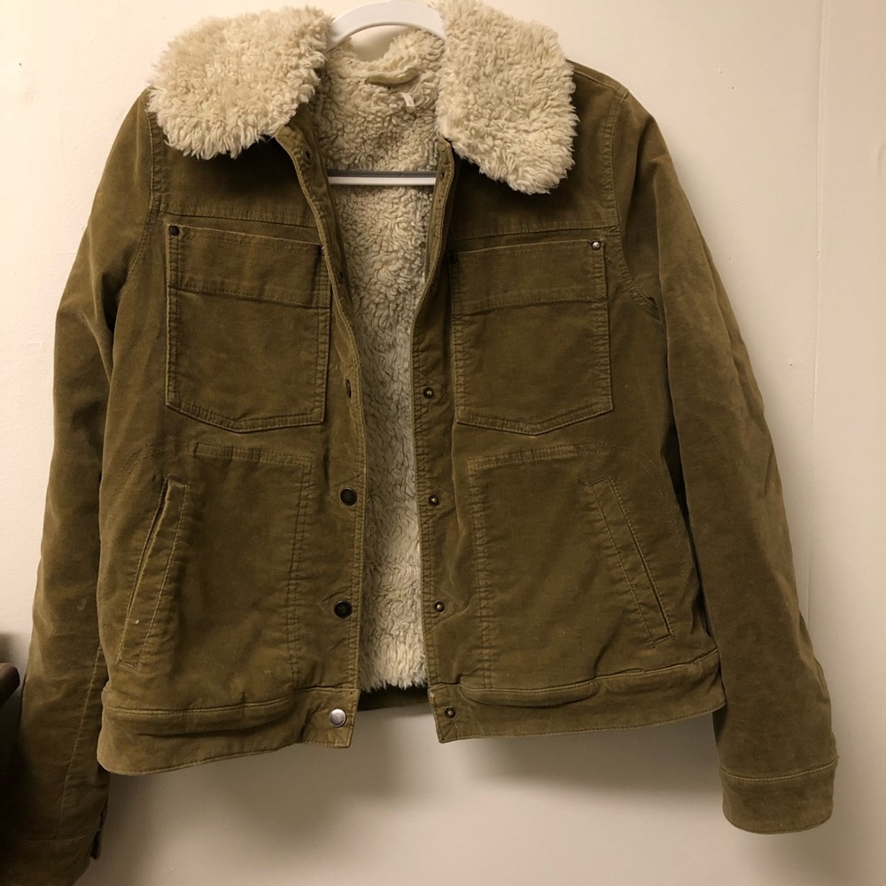 Free People Sherpa lined trucker jacket